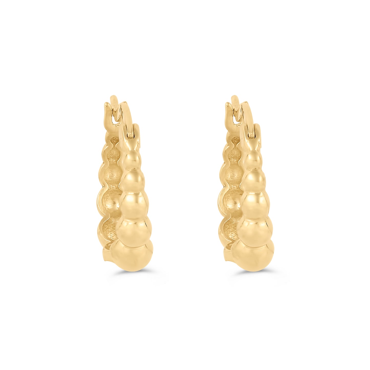 Beaded Hoops Earrings