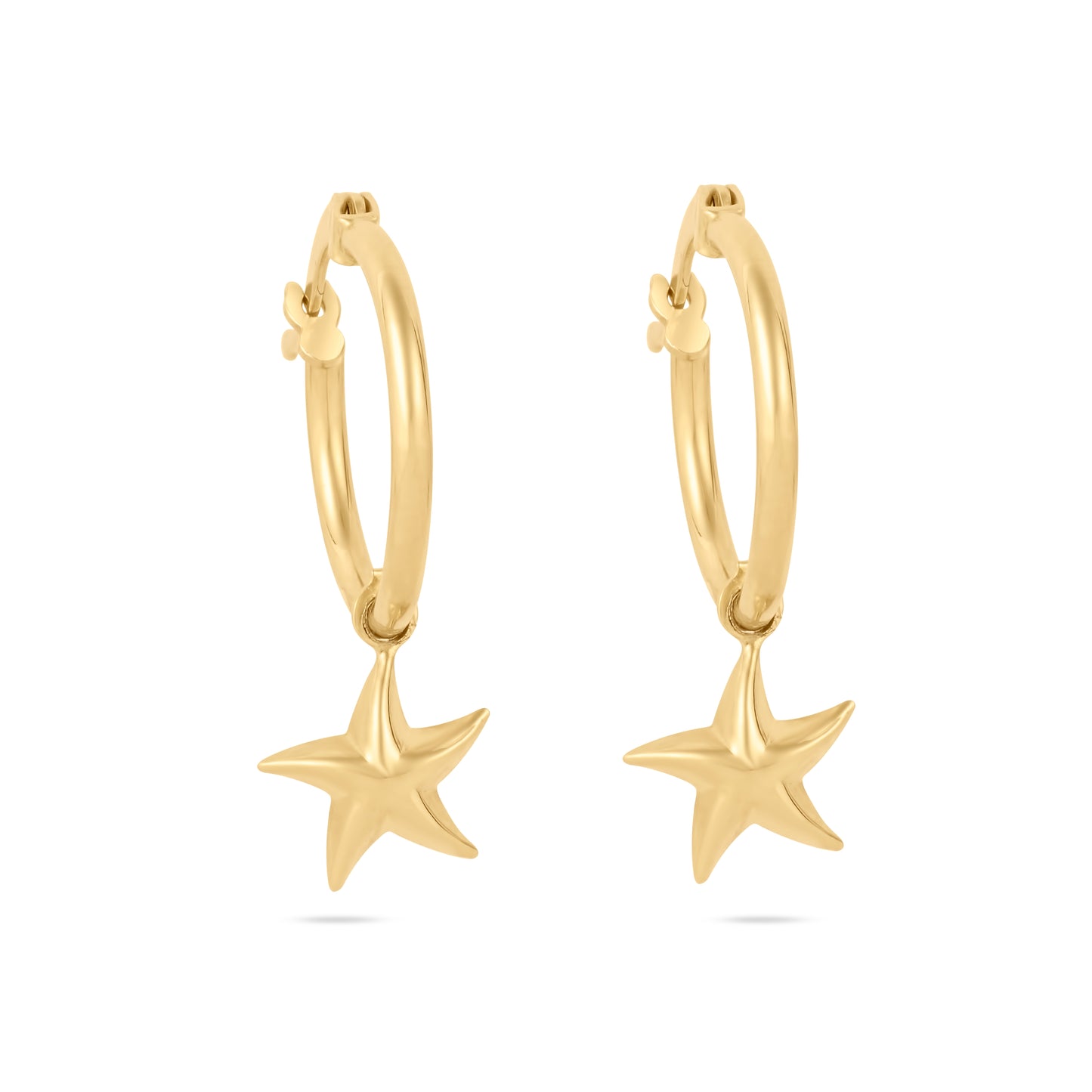 Star Hoops Earrings