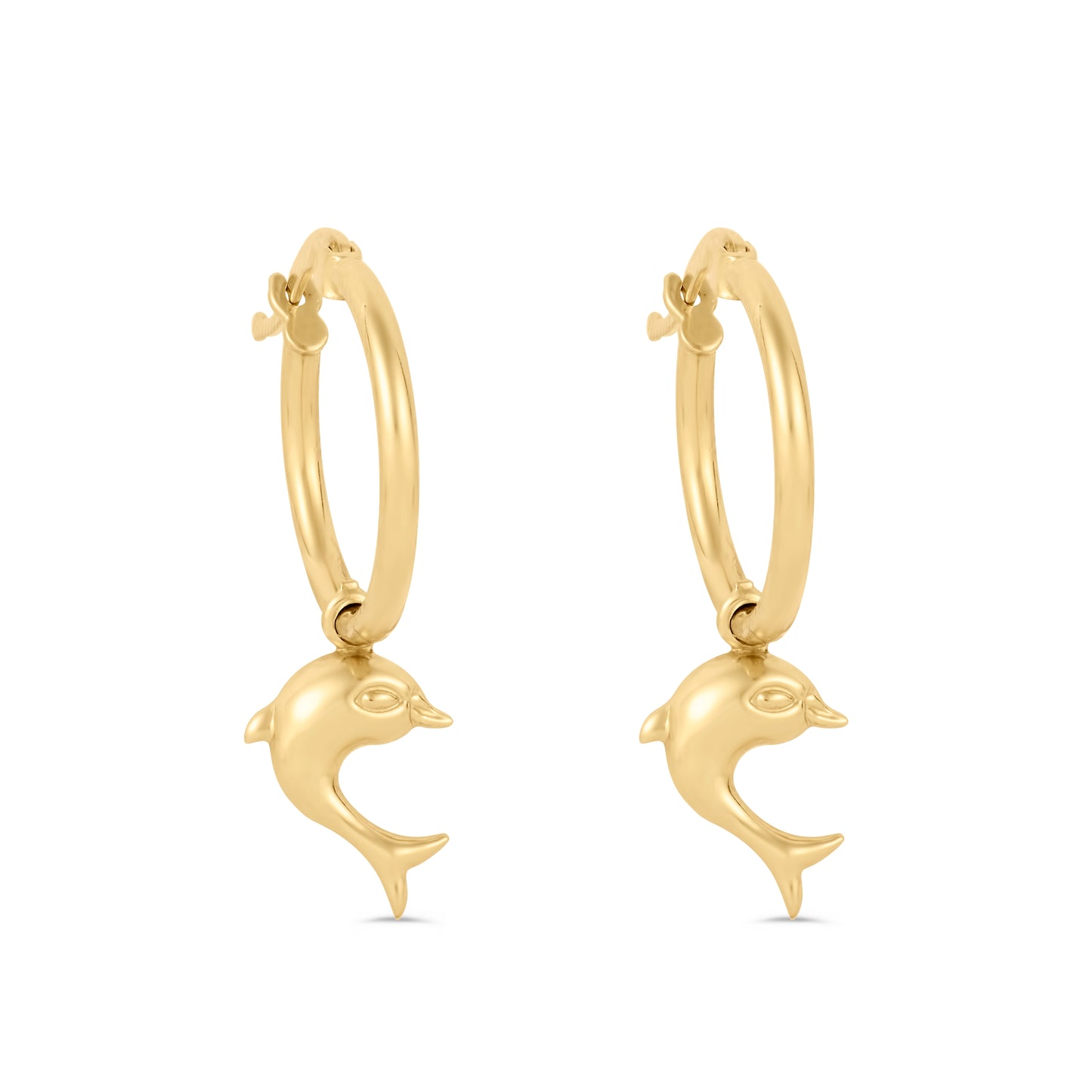 Dolphin Hoops Earrings