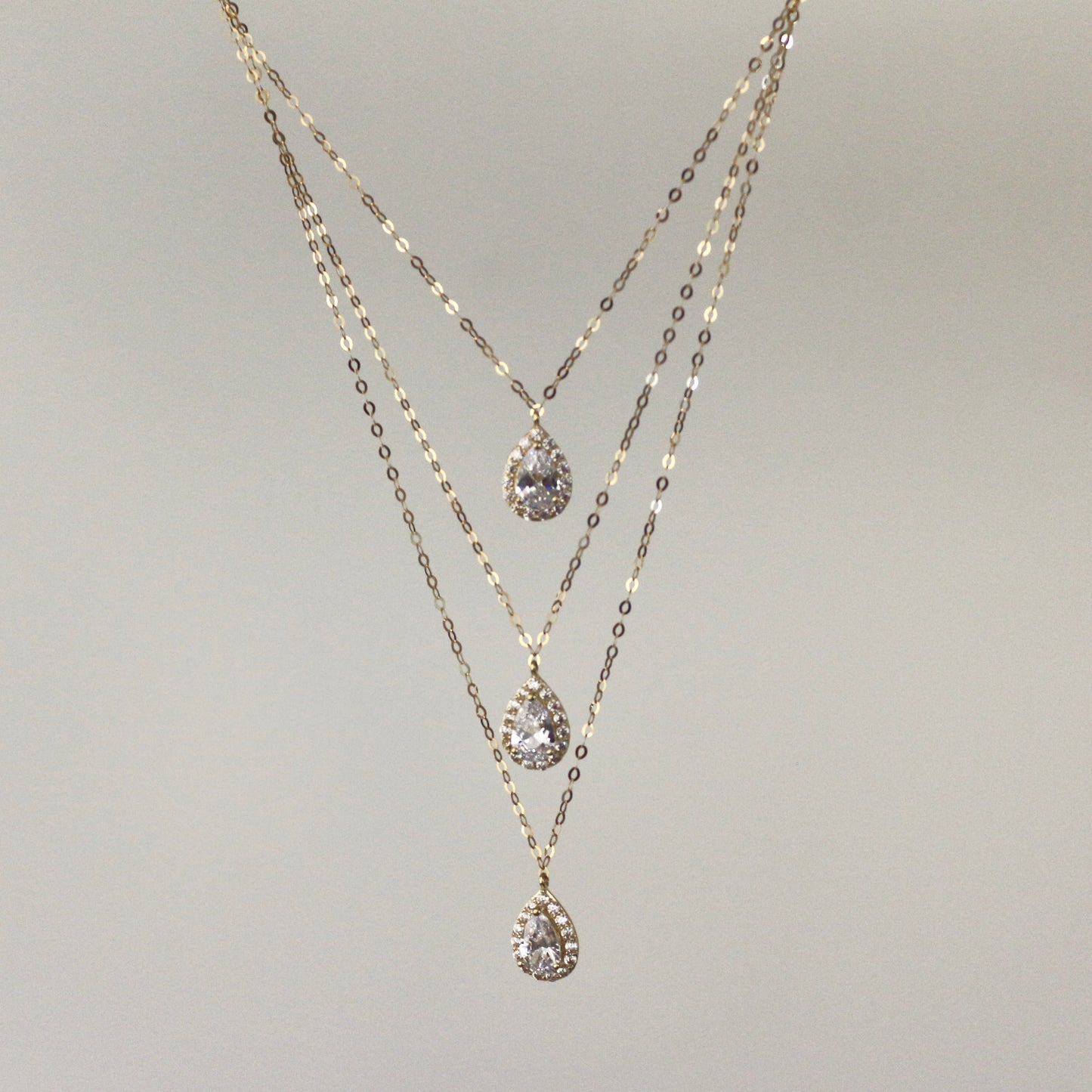 Triple teardrop Necklace