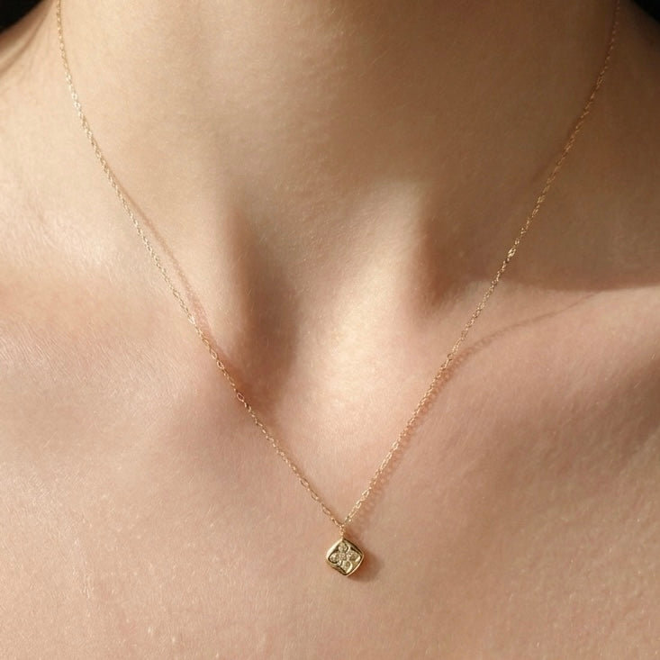 Framed Flower Necklace