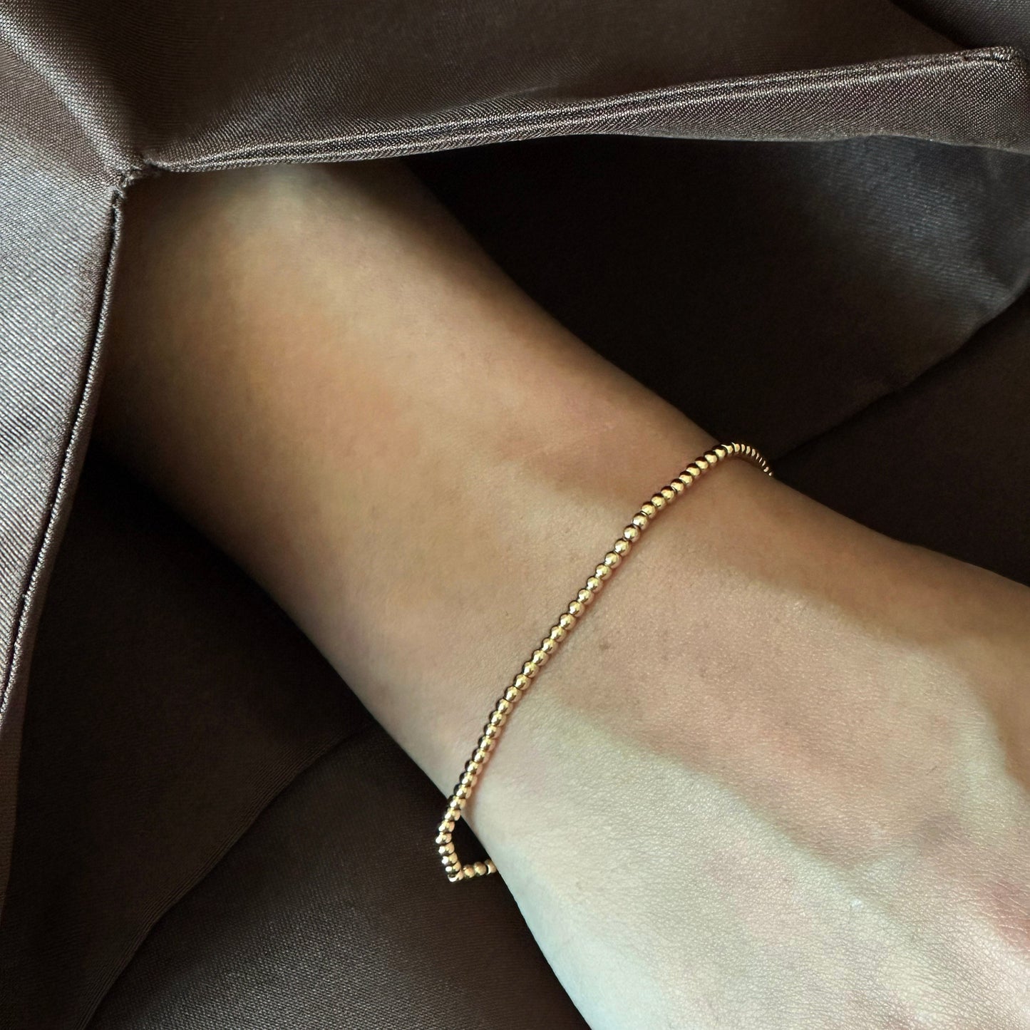 Petite Beads 18K Gold Bracelet