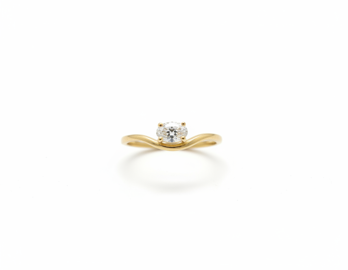 Oval Wave Ring