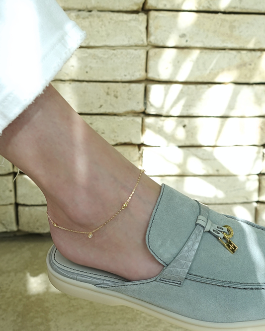 Stones and beads Anklet