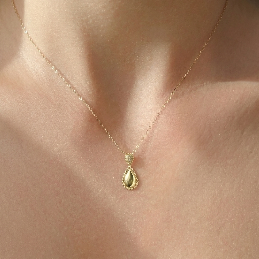 Double Teardrop Necklace