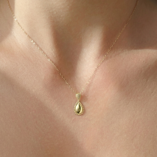Double Teardrop Necklace